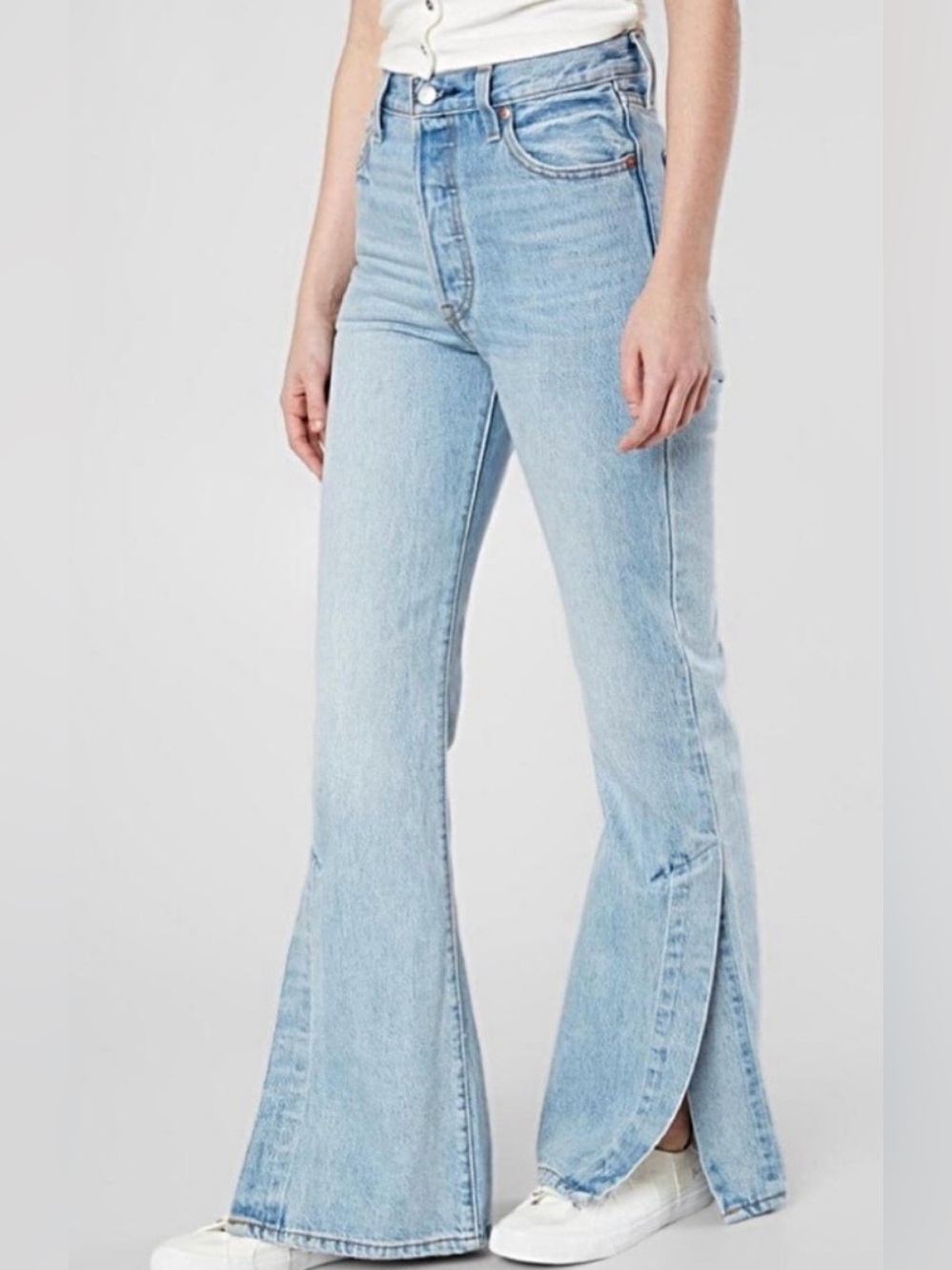 Levi's Ribcage Split Flare High Waist Jeans Size 25